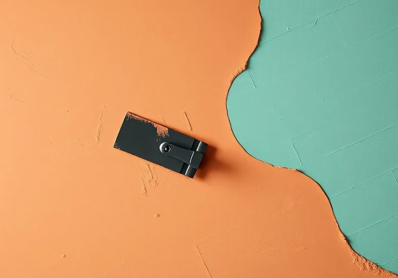 Application d'un enduit décoratif à la lisseuse sur un mur