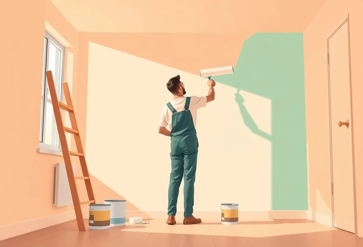 Peintre Louvres 95380 en intervention sur un chantier
